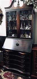 Antique Chippendale Secretary Bookcase