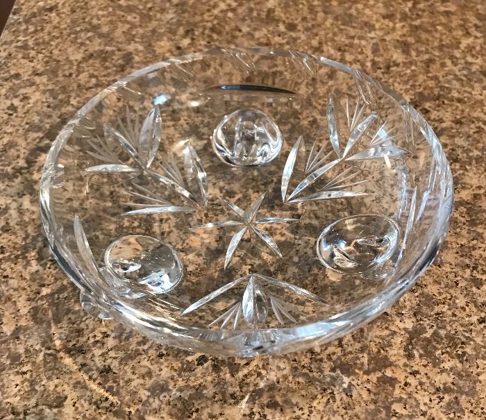 Footed Crystal bowl