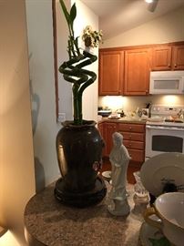 Bamboo in ceramic vase