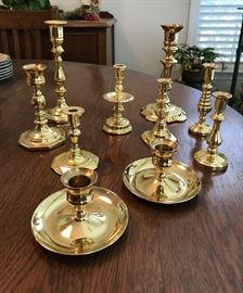 Various Baldwin Brass Candlesticks