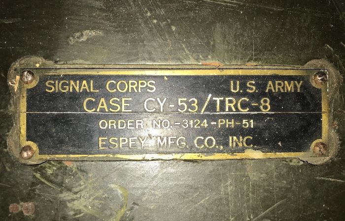 U.S. Army Field Desk plate 