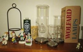 German figurines, Wolfard oil lamps
