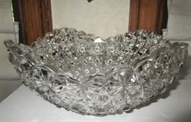 Antique crystal bowl