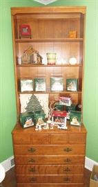 Ethan Allen chest w/ bookcase/display top, Misc. Christmas