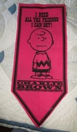 Felt Charlie Brown banner