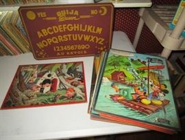 Vintage puzzles (Disney, etc.), vintage Ouija board