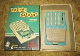 Vintage Hasbro child's adding machine