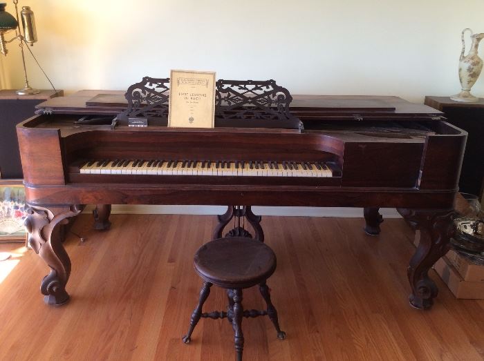 Decker Brothers Antique Square Grand Piano