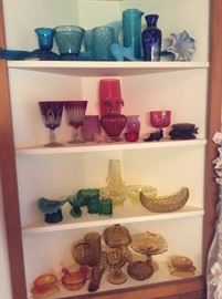 Antique glass- Fenton glass, Royal Dalton, Blue Willow, Denmark, Havilland, Bavarian hand painted bowls,