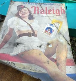 1940's Raleigh Cigarette Advertising Poster 