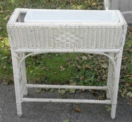 Antique Wicker Fern Stand