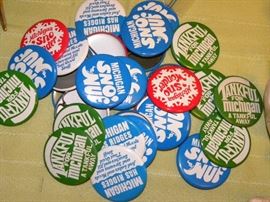 Vintage Michigan Pinback Buttons