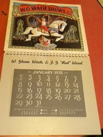 Wade Circus Calendar