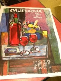 Vintage California Wine Posters