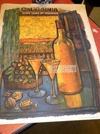 Vintage California Wine Posters