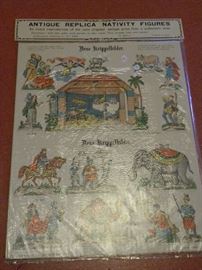 Vintage Nativity Figure Kit