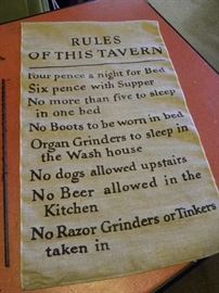 Tavern Rules