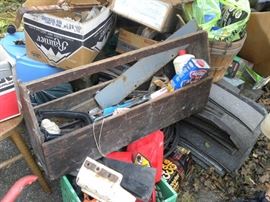 Antique Tool Carrier Box