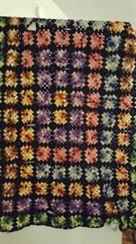 Crochet squares afghan