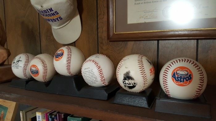 Astros baseballs
