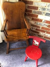 Vintage Children’s Wooden chairs