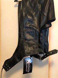 Xelement Black Leather Chaps