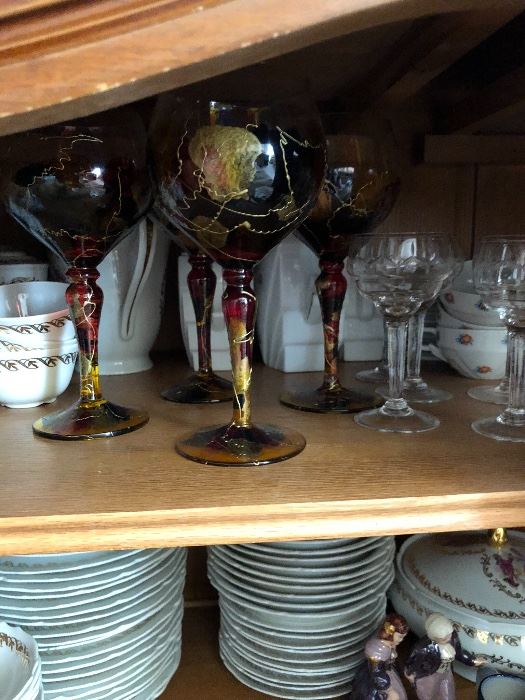 Dishes and glasses