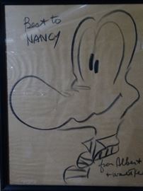 Walt Kelly signed drawing