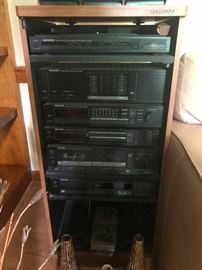 Kenwood rack stereo system, no speakers