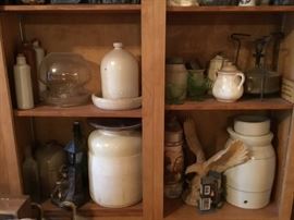 More crocks, jars, etc