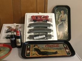 Vintage Coca Cola trays and more