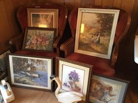 Carved wooden swans and great pictures