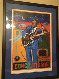 2016 New Orleans Jazz and Heritage Festival Congo Square Poster Framed The Thrill’s On: A Portrait of B.B. King by George Hunt https://www.ebay.com/itm/123293683012