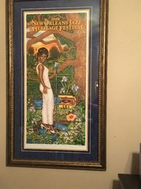 2008 New Orleans Jazz and Heritage Festival Poster Framed 2008 Time Is On Her Side: A Portrait of New Orleans’ Soul Queen by Douglas Bourgeois  https://www.ebay.com/itm/113185526203