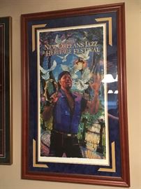 2013 New Orleans Jazz and Heritage Festival Poster Framed HEART SONG: A Portrait of Aaron Neville by James Michalopoulos https://www.ebay.com/itm/113185534696