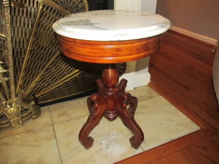 Small marble top table