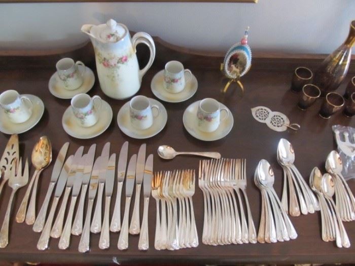 1847 Roger Bros. silver plate flatware service for 12