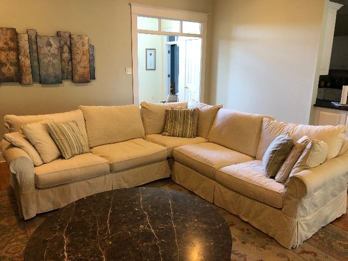 3-Piece Sofa Sectional with 2 sets of slipcovers