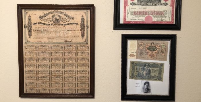 Confederate States of America $500 Loan Bond - 1864
