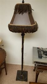 Feather Shade Lamp