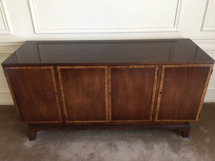 Beautiful buffet for dining room.  Three separate sections with drawers.  key for locking.  60"x20".  Excellent condition.