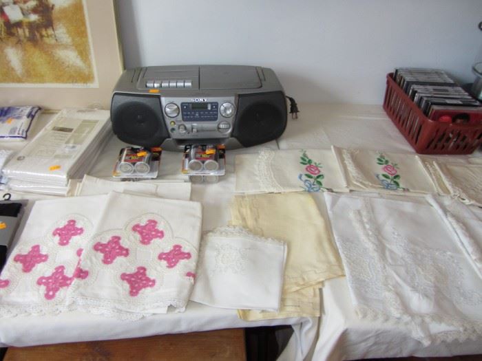 Beautiful hand stitched linens
