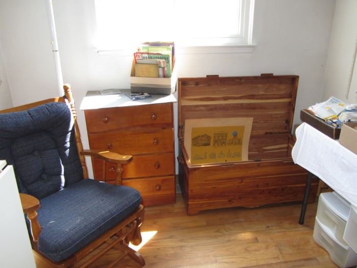 Cedar chest and dressers