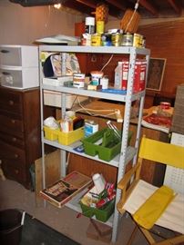 Tons of shelving and storage