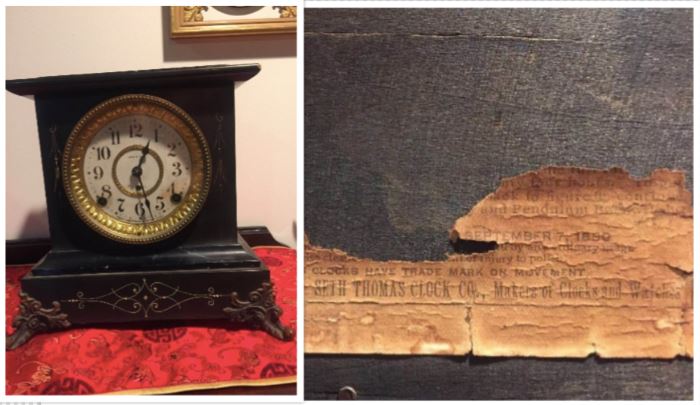 1880s Antique Seth Thomas Mantle Shelf Clock