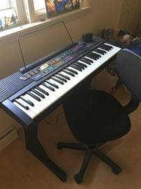 Casio keyboard stand and chair