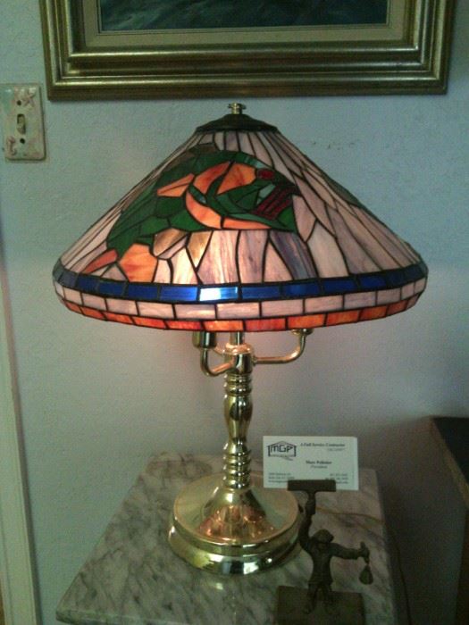 Lamp with Fish Shade