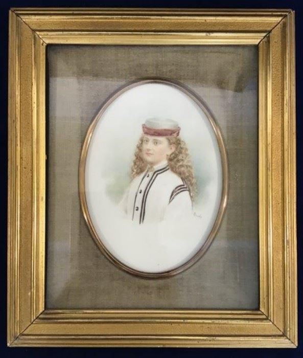 Portrait Painting by M. Brody    http://www.ctonlineauctions.com/detail.asp?id=747800