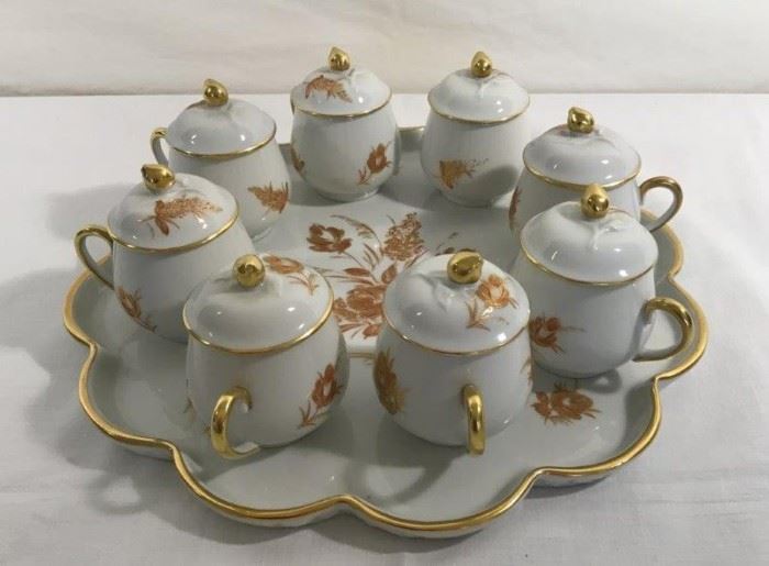 Set of Eight Cocoa Cups with Matching Tray   http://www.ctonlineauctions.com/detail.asp?id=747848