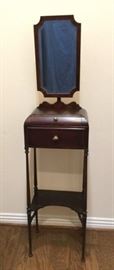  Antique Mahogany Shaving Stand http://www.ctonlineauctions.com/detail.asp?id=747922